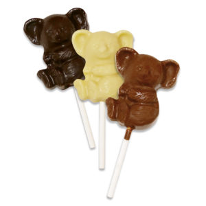 Sucettes en chocolat Koala