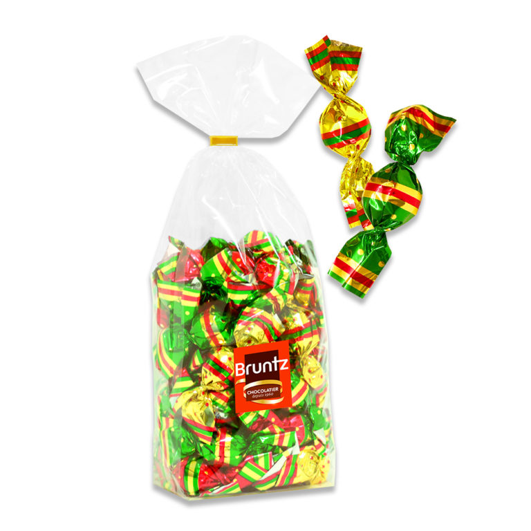 sachet papillote praliné noël chocolaterie bruntz alsace