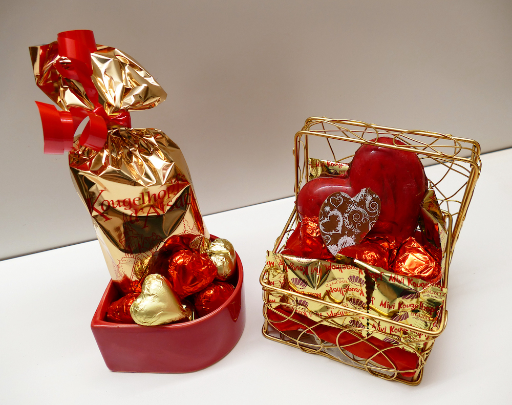 composition idée cadeau saint Valentin chocolaterie bruntz alsace