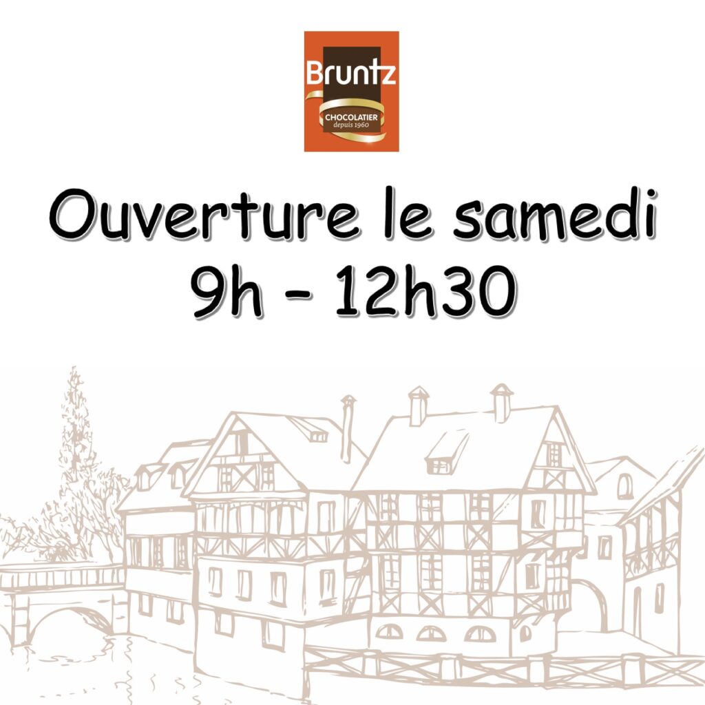 Proche de Mulhose à Kingersheim, ouverture de votre boutique Chocolaterie Bruntz.