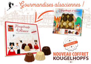notre coffret de Kougelhopfs d'Alsace chocolats assortis se refait une beauté